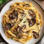 Caramelized Leek and Mushroom Gruyere Pasta