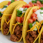 Crispy Baked Ground Beef Tacos
