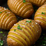Air Fryer Hasselback Potatoes