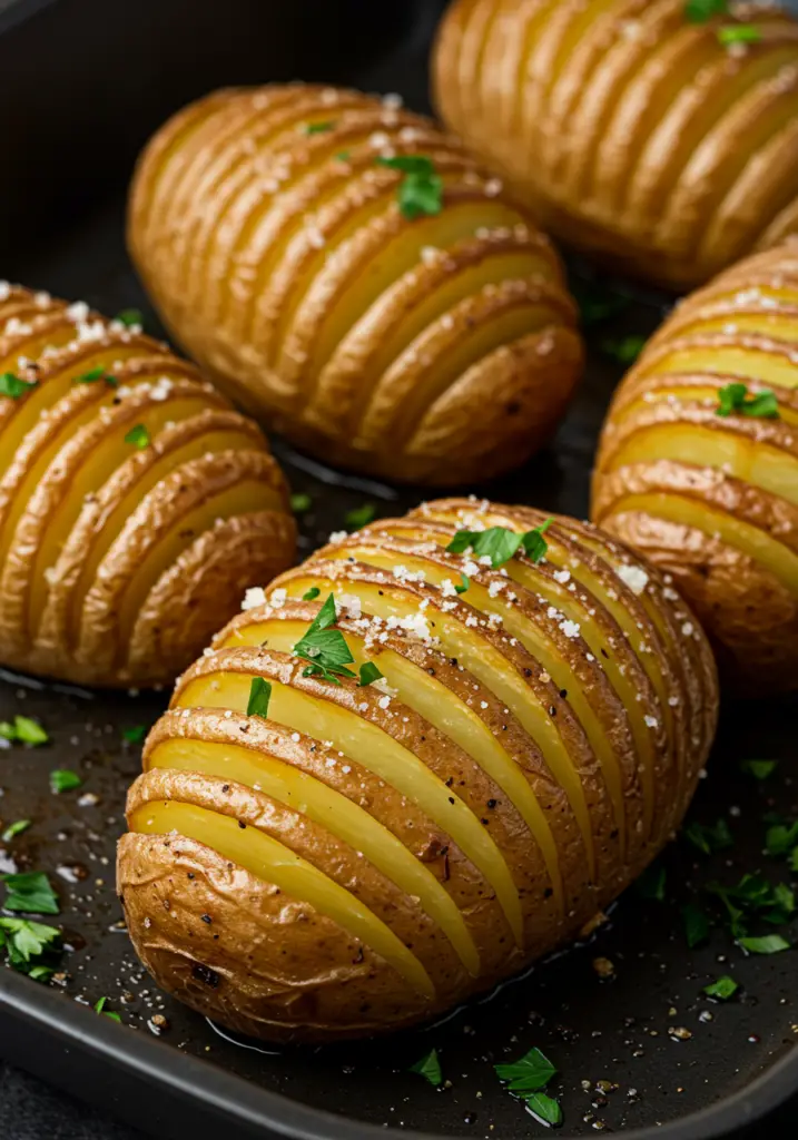 Air Fryer Hasselback Potatoes