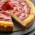 Strawberry Swirl Cheesecake