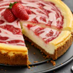 Strawberry Swirl Cheesecake