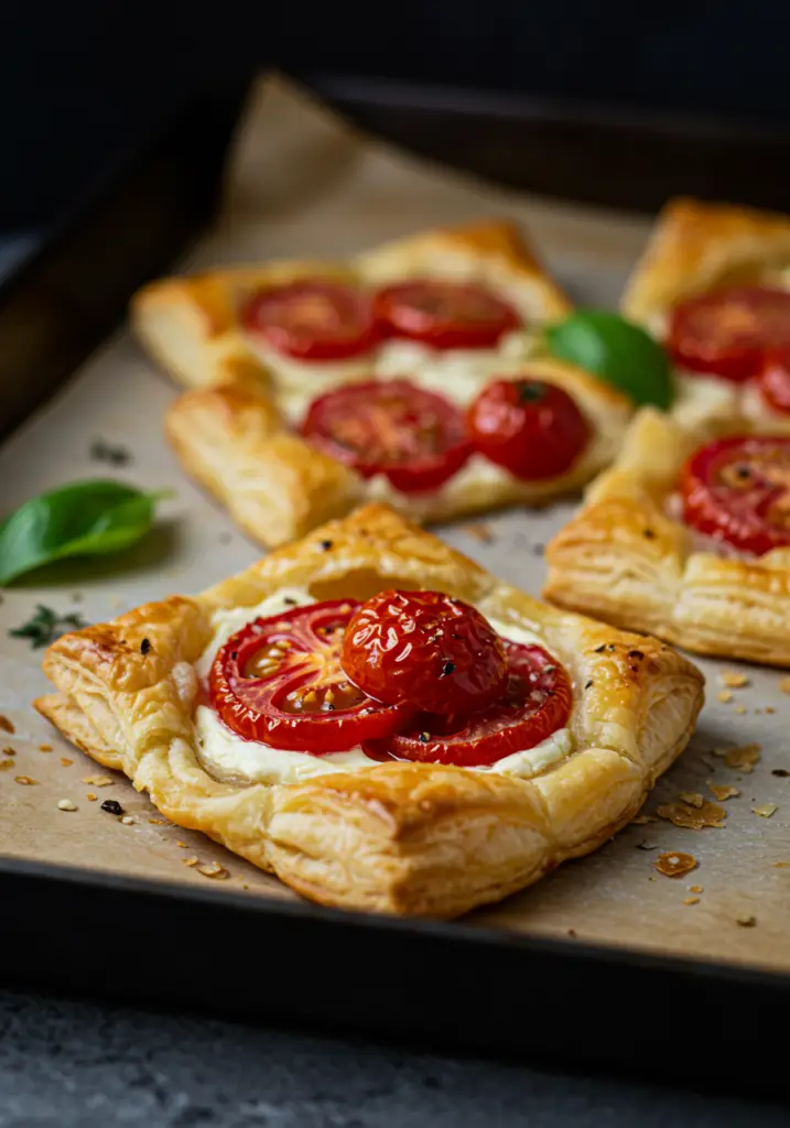 Tomato Tartlets with Puff Pastry