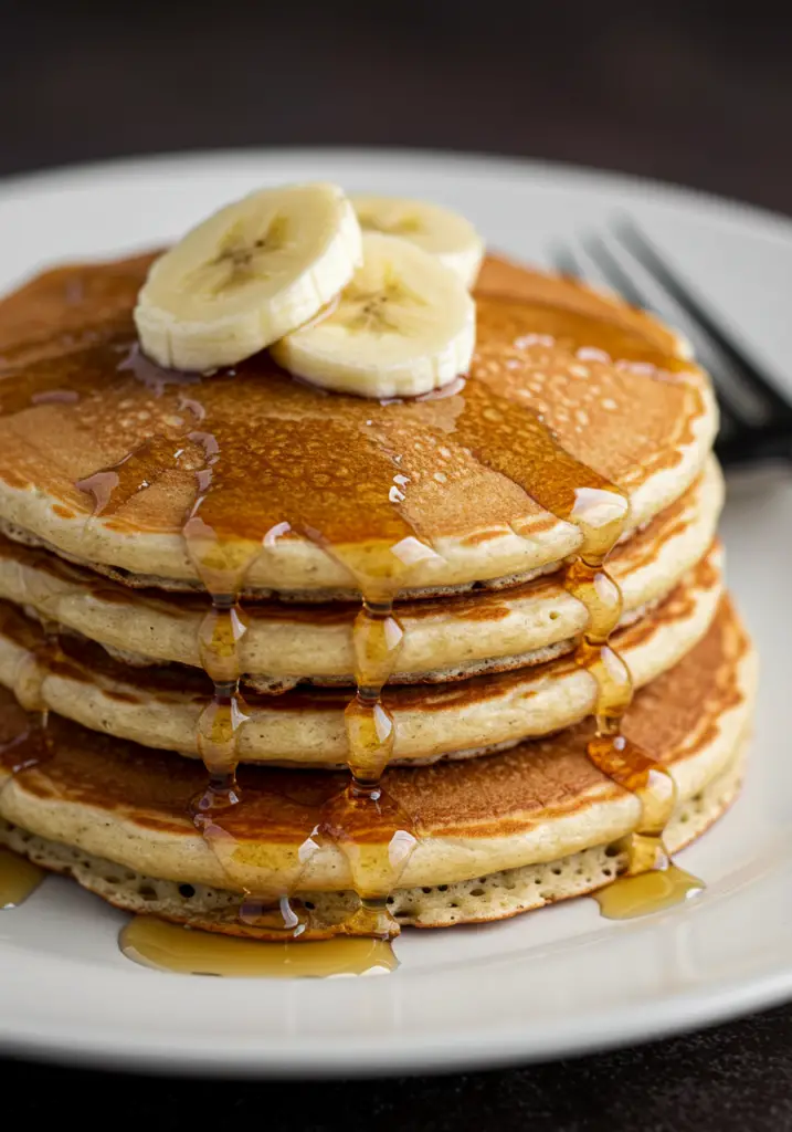 Fluffy Brown Sugar Banana Pancakes