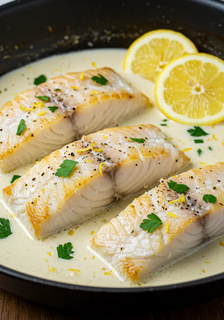Baked Cod in Coconut Lemon Cream