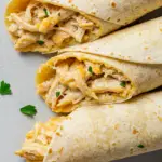 Cheesy Garlic Chicken Wraps
