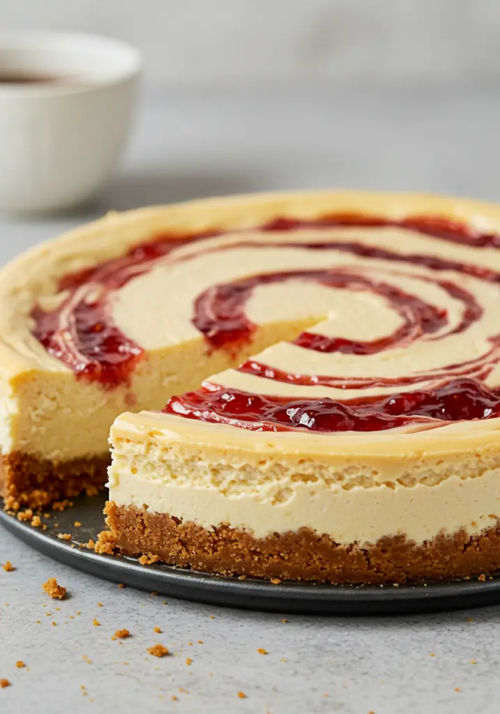 Peanut Butter and Jelly Cheesecake