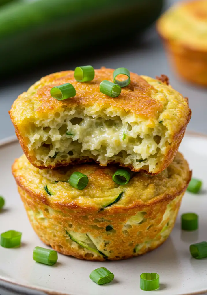 Crispy Parmesan Zucchini Potato Muffins