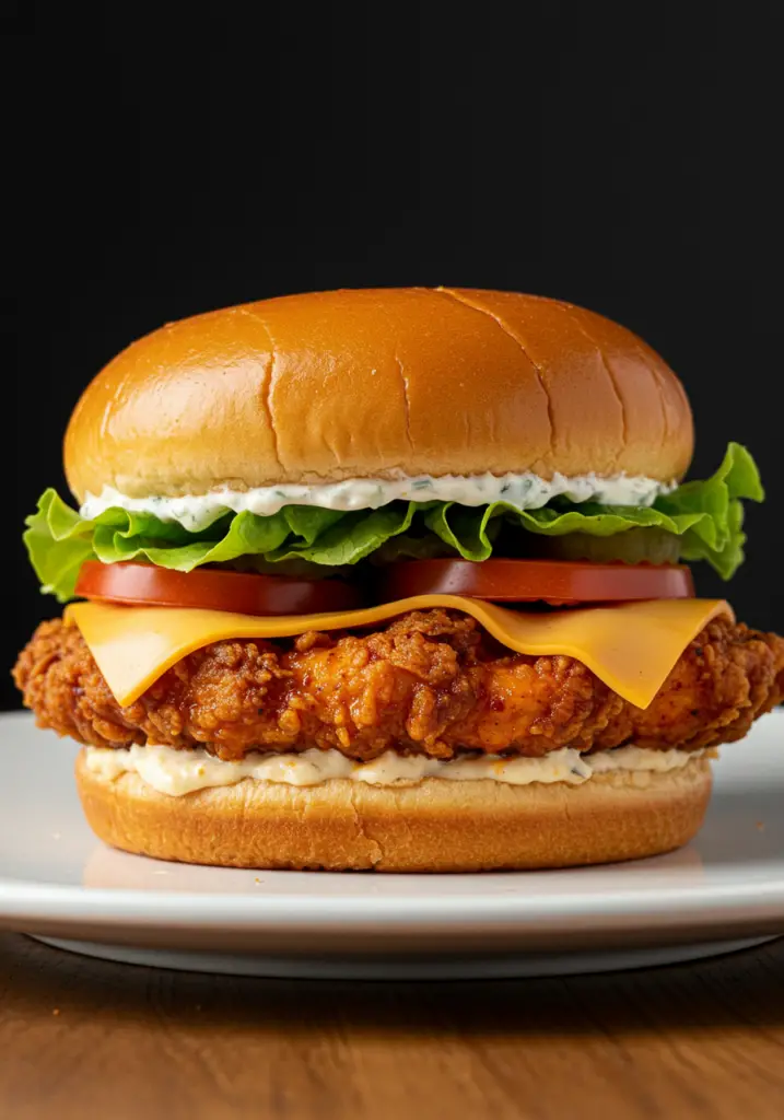 Air Fryer Spicy Chicken Sandwich