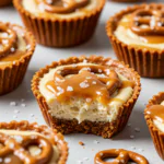 Salted Caramel Pretzel Cheesecake Cups