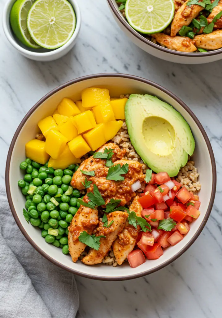 Mango Chili Lime Chicken Bowls