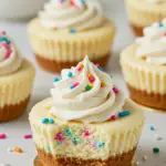 Mini Funfetti Birthday Cheesecakes