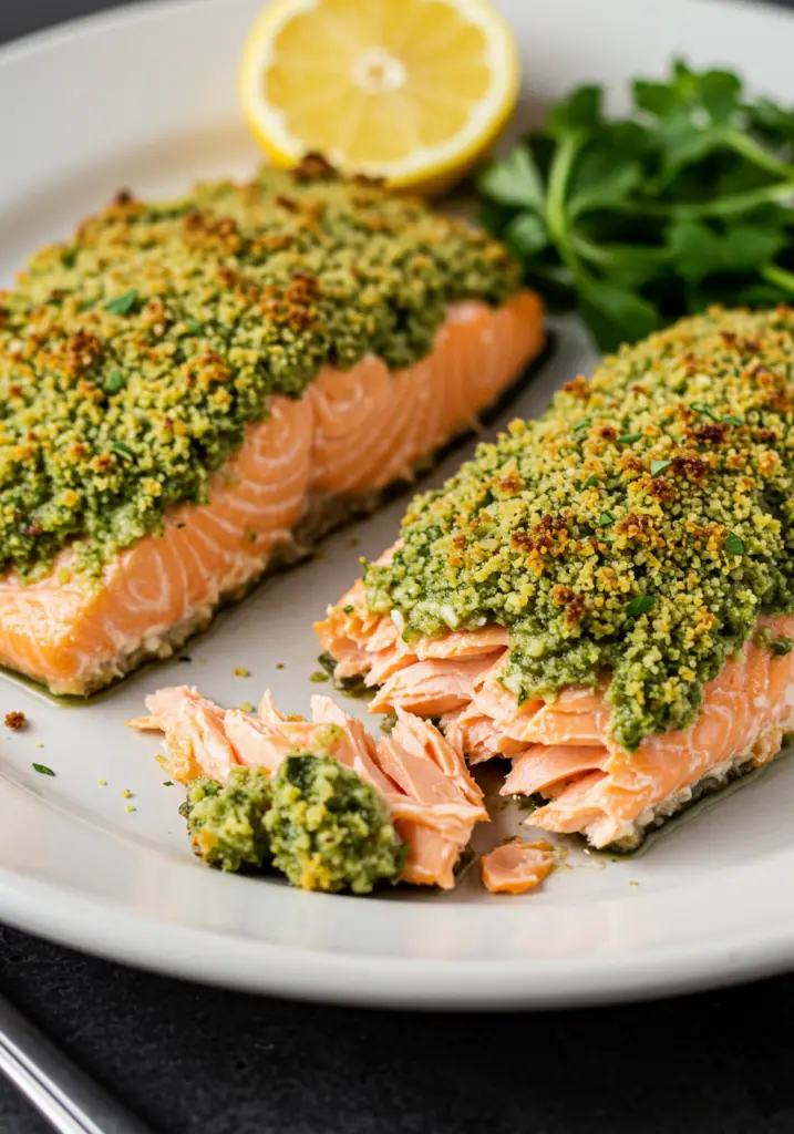 Pesto Crusted Salmon