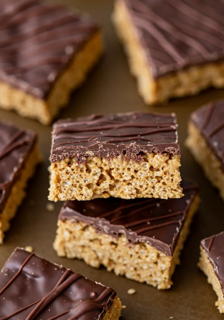 Peanut Butter Chocolate Rice Krispie Treats