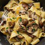 Caramelized Wild Mushroom Pappardelle Pasta