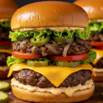 Spicy Jalapeño-Onion Smash Burgers