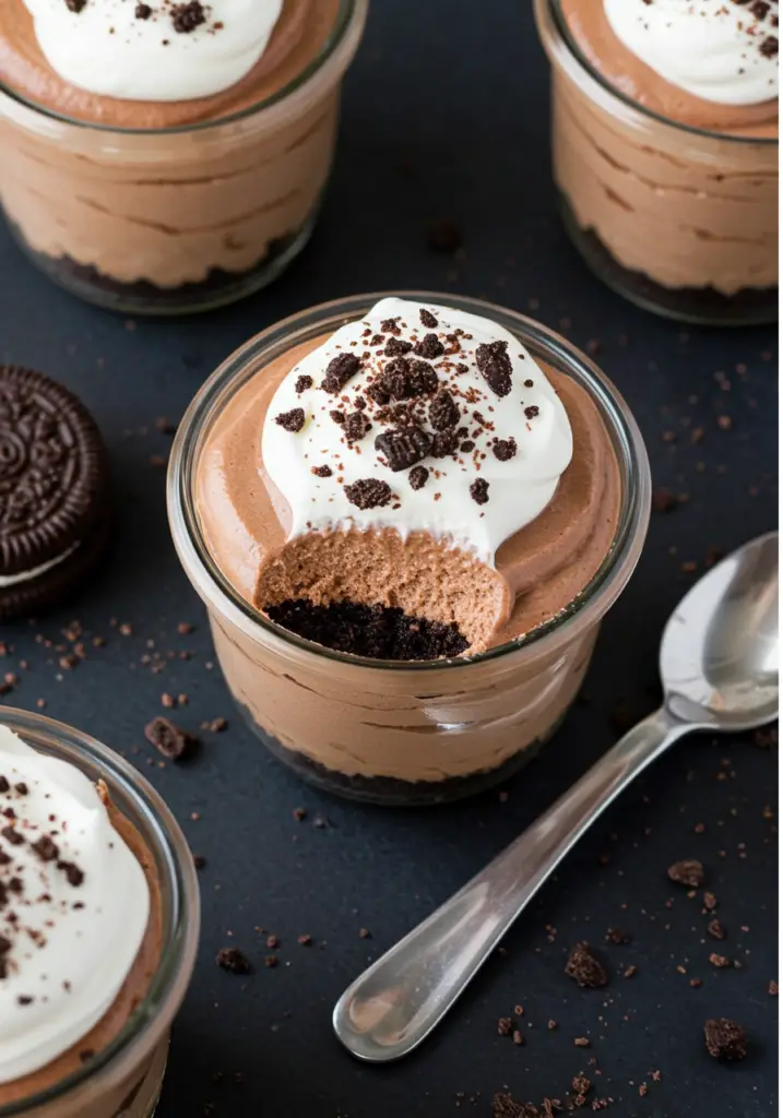 No-Bake Mocha Cheesecake Cups