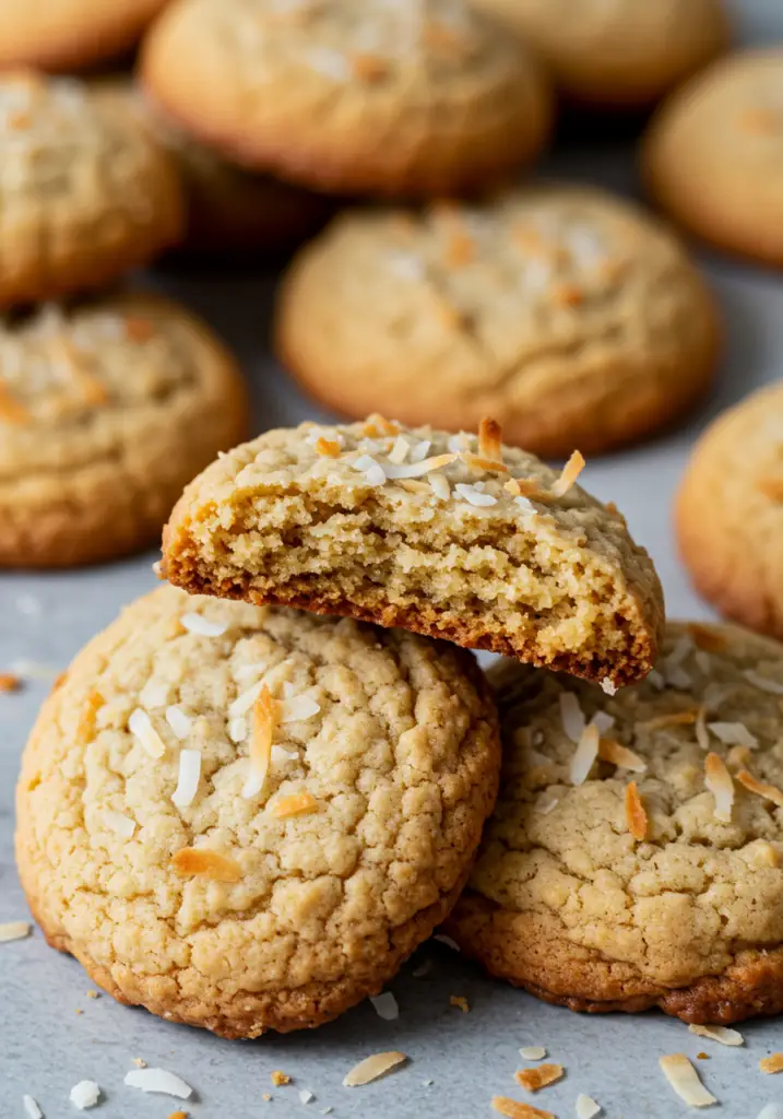 Chewy coconut cookies