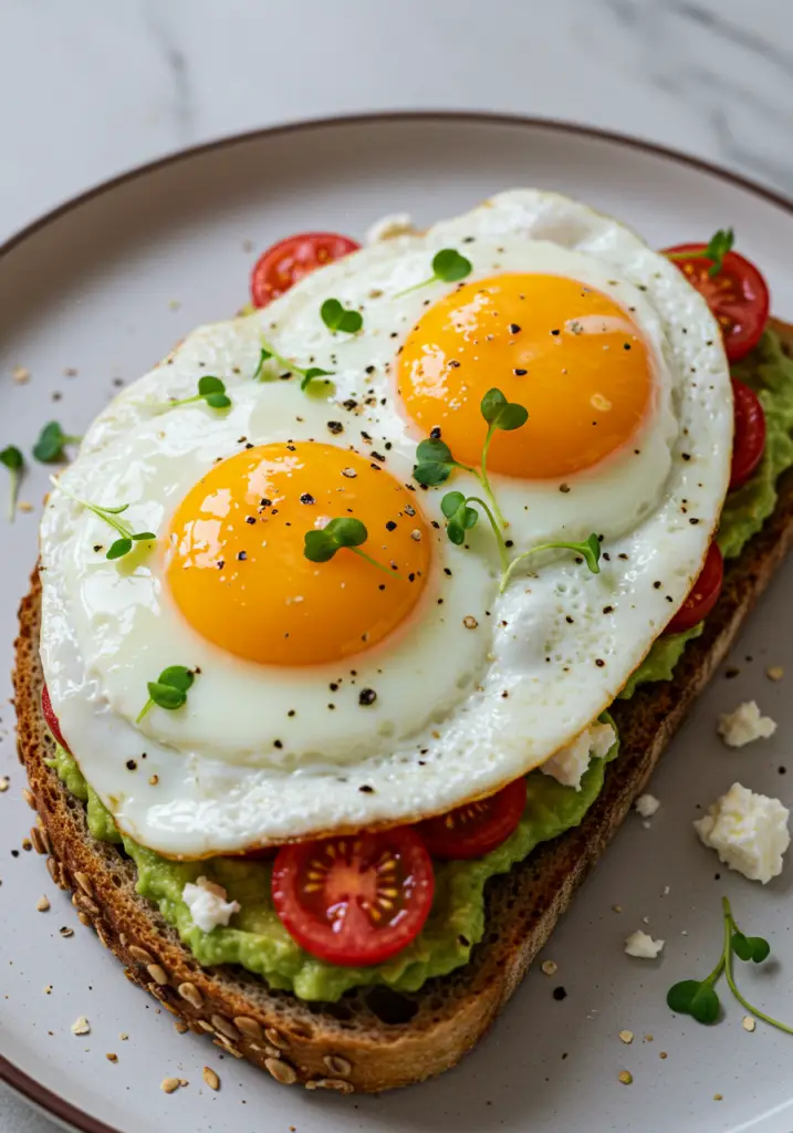 California-Style Fried Egg Avocado Toast