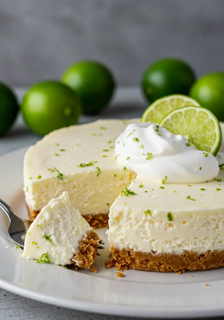 No Bake Key Lime Cheesecake