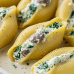 Creamy Garlic Mushroom Stuffed Shells