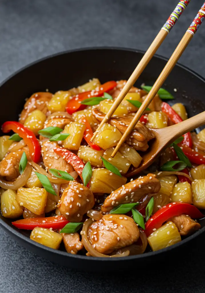 Teriyaki Chicken and Pineapple Stir Fry