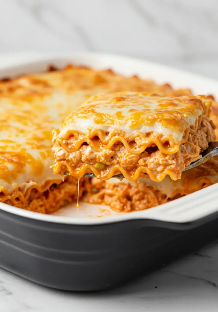 Buffalo Chicken Lasagna with a Ranch Twist