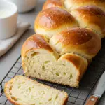 Tender Braided Brioche Bread