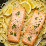 Lemon Dill Salmon Pasta