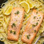 Lemon Dill Salmon Pasta