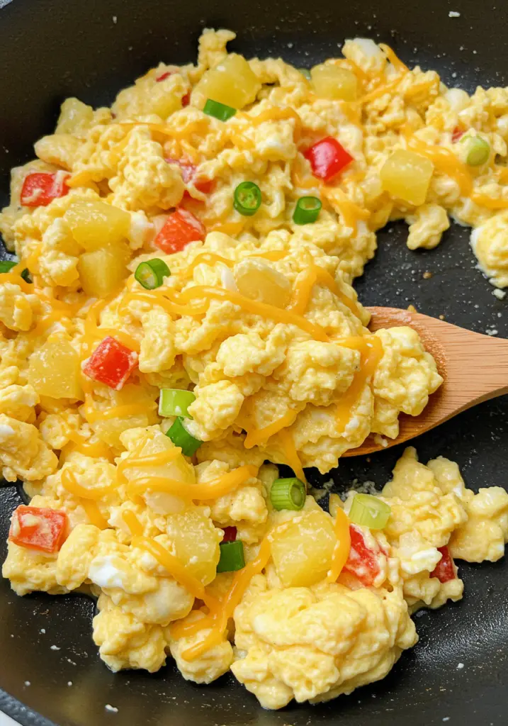 Fluffy Hawaiian Scrambled Eggs