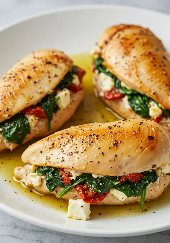 Mediterranean Stuffed Chicken Breasts