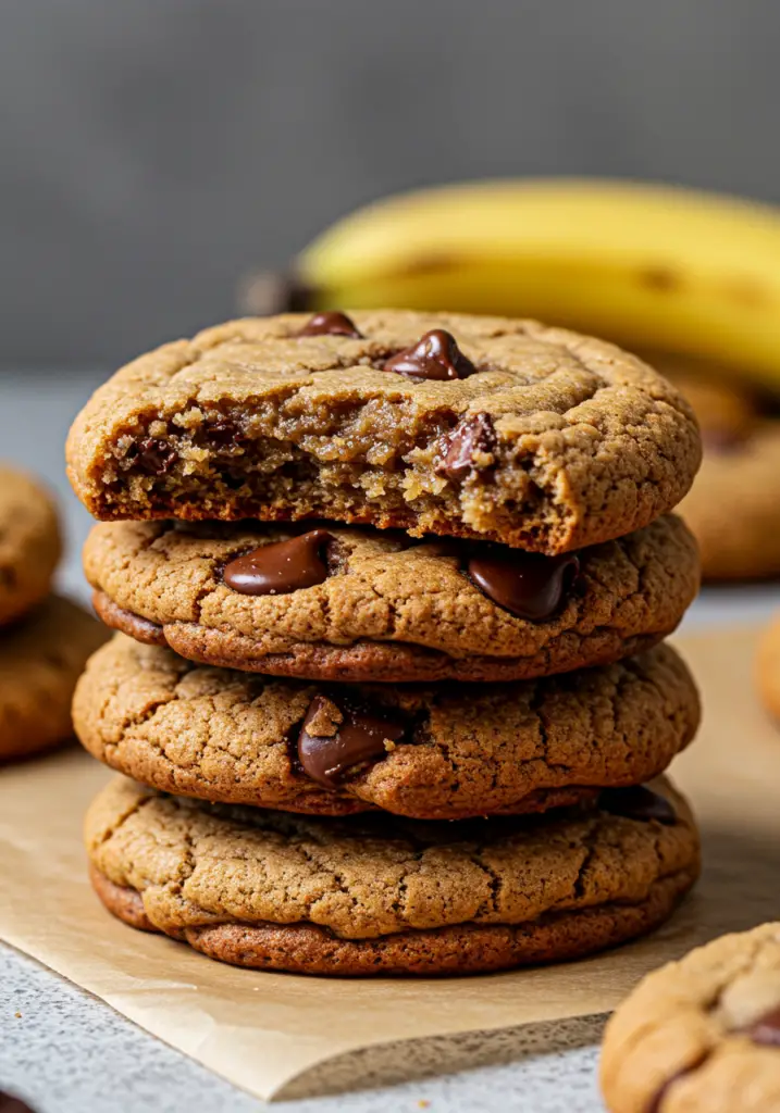 Chocolate Chip Banana Cookies