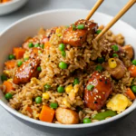 Easy Japanese BBQ Chicken Fried Rice