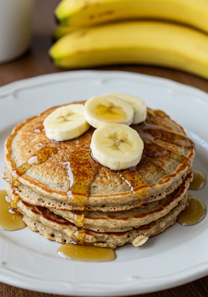 10-Minute Oatmeal Banana Pancakes