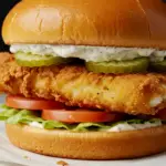 Crunchy Fried Cod Fish Sandwich