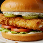 Crunchy Fried Cod Fish Sandwich