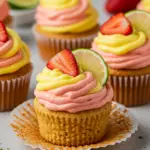 Strawberry Mango Margarita Cupcakes