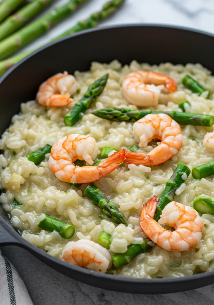 Shrimp and Asparagus Risotto