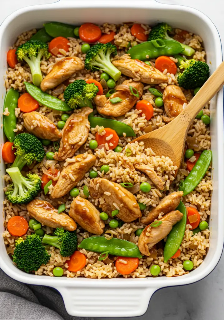 Teriyaki Chicken and Rice Casserole