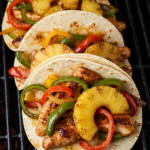 Grilled Pineapple and Chicken Fajita