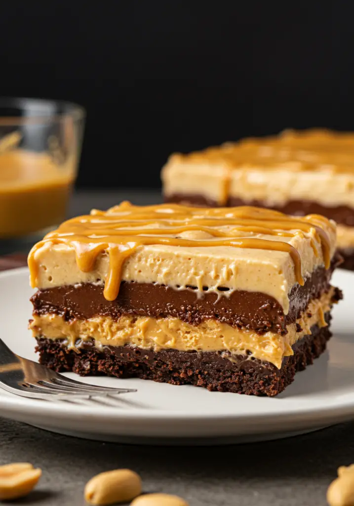 Chocolate Peanut Butter Lasagna