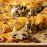 Mushroom Cheeseburger Casserole