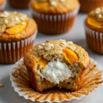 Peach Cottage Cheese Muffins