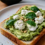 Creamy Avocado and Cottage Cheese Toast