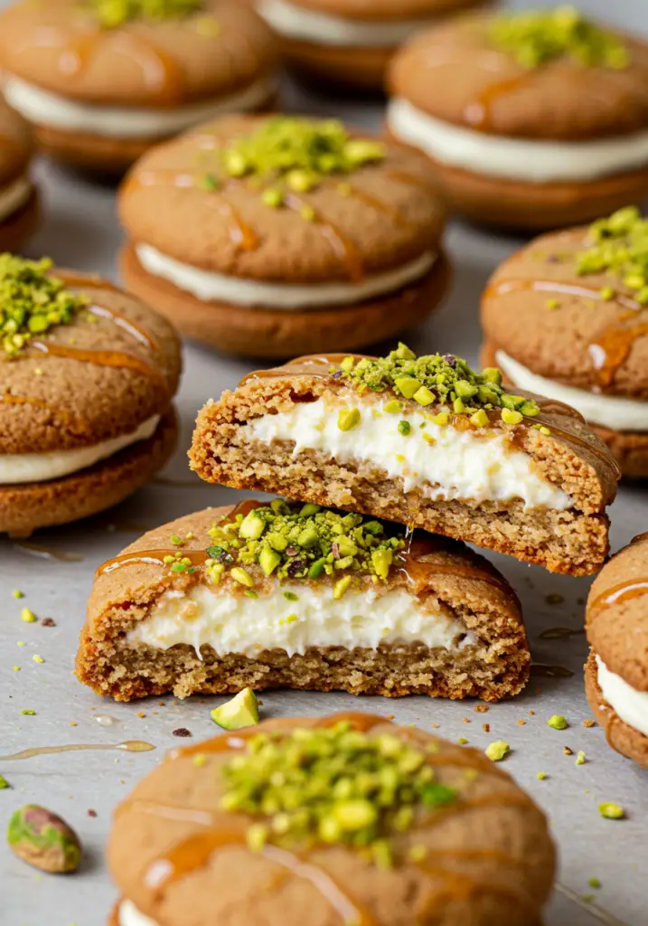 Baklava Cream Sandwich Cookies
