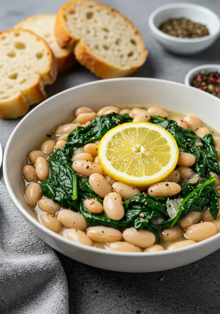 Creamy Lemon Garlic Butter Beans